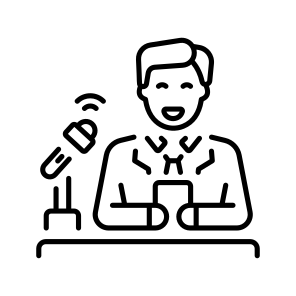 Newscaster icon