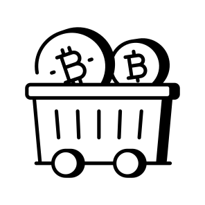 Bitcoin Cart icon