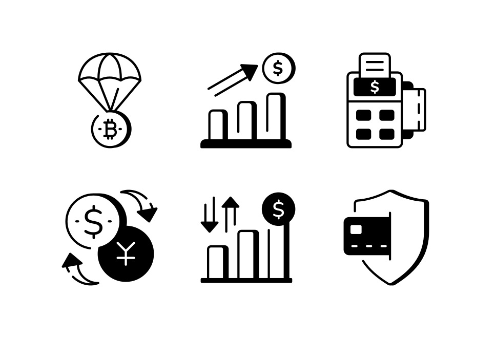 Money Icons Art Set Large Set Preview
