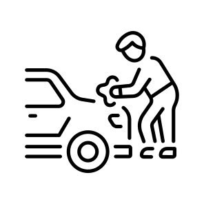Cleaning Car icon