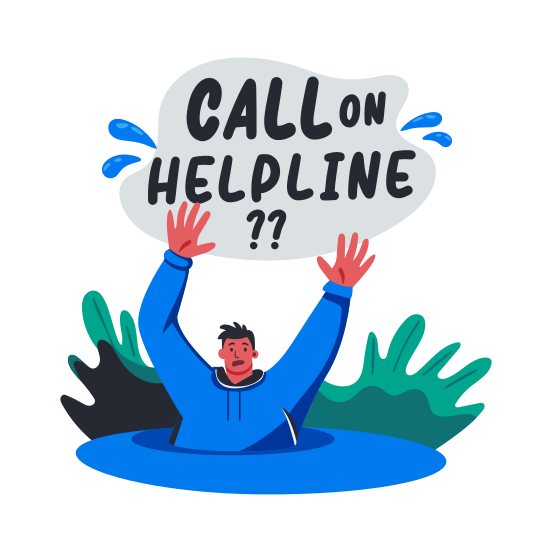 Asking Help illustration
