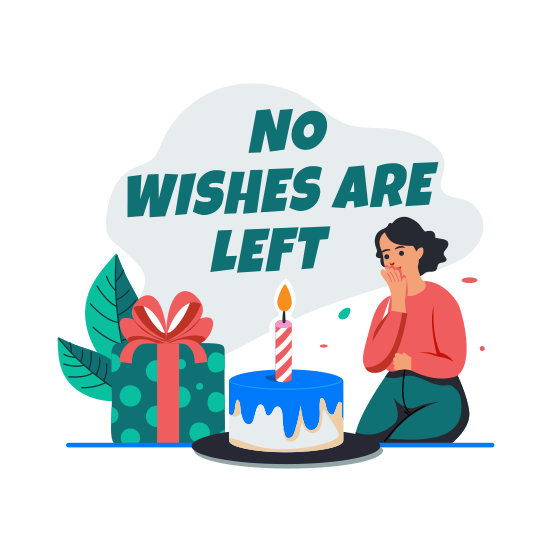 Birthday Alone illustration