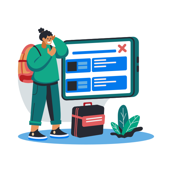 Booking Error illustration