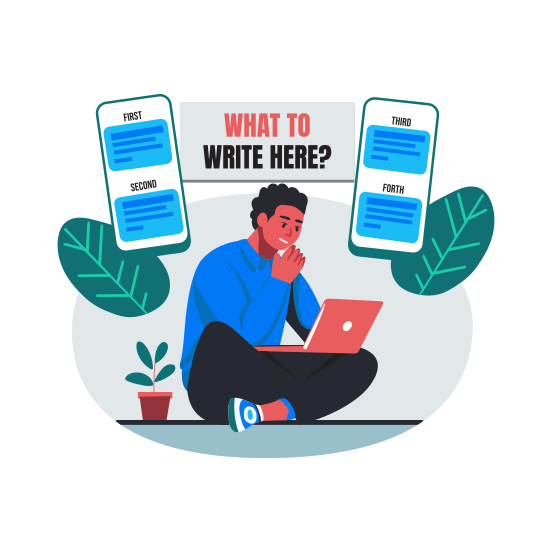 Boy Thinking illustration