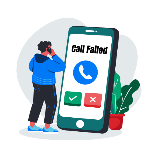 Call Failed illustration