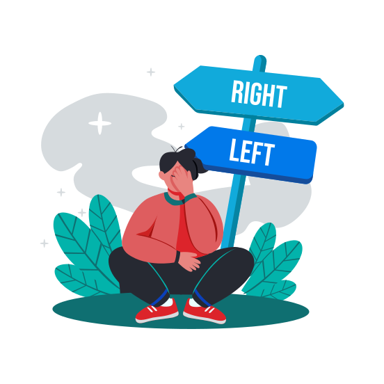 Confused illustration