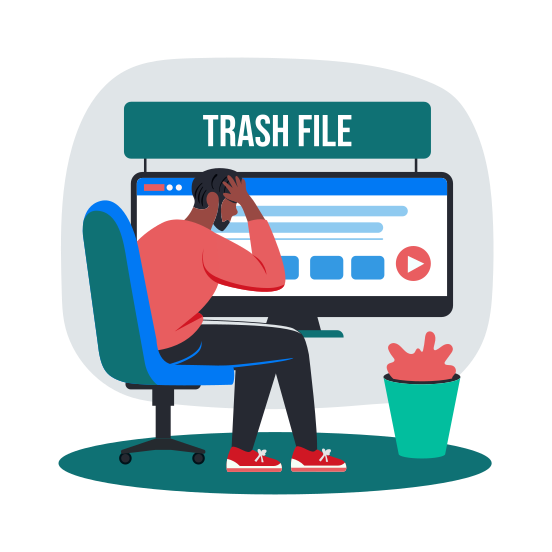 Distraught illustration