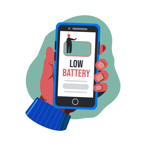 Low Battery illustration