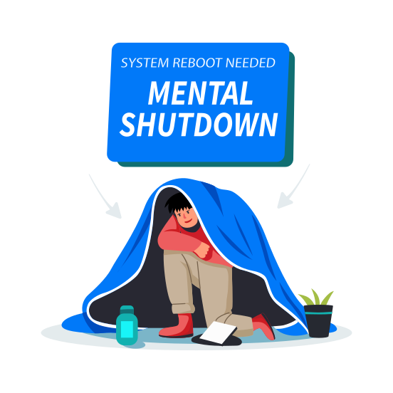 Mental Shutdown illustration