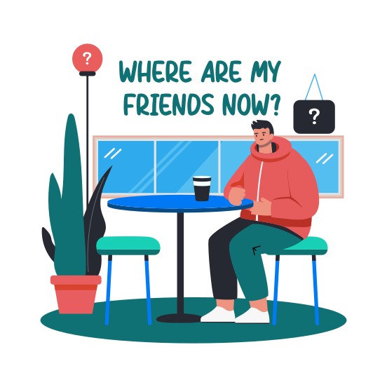 Missing Friends illustration