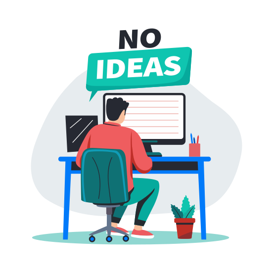 No Ideas illustration
