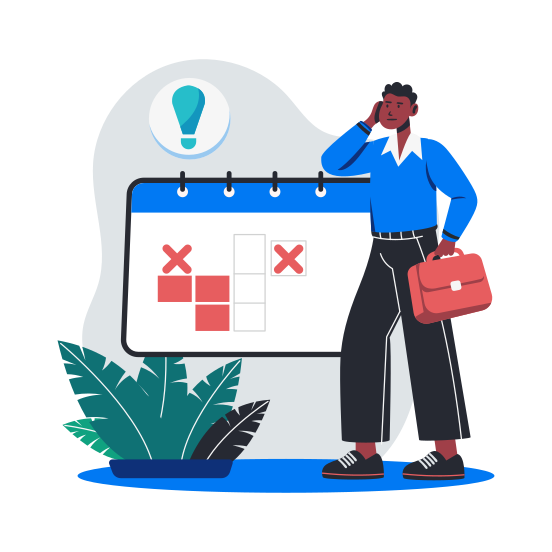 No Schedule illustration