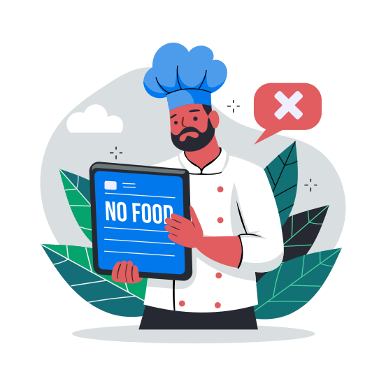Sad Chef illustration