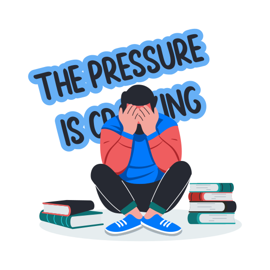 Stressed Man illustration