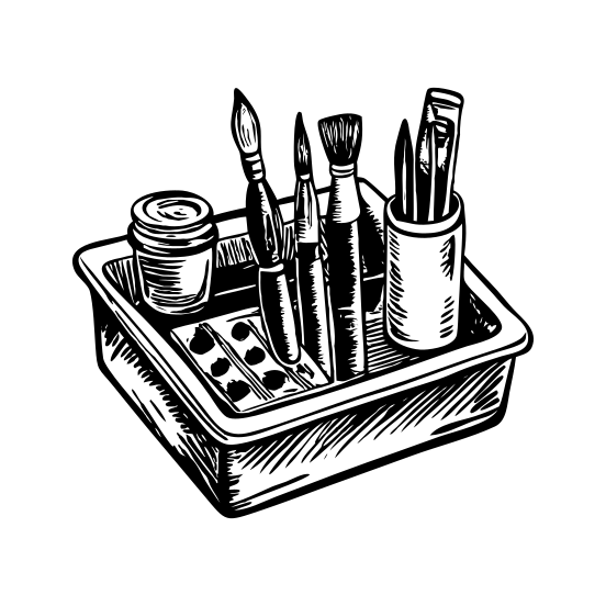 Art Supplies illustration