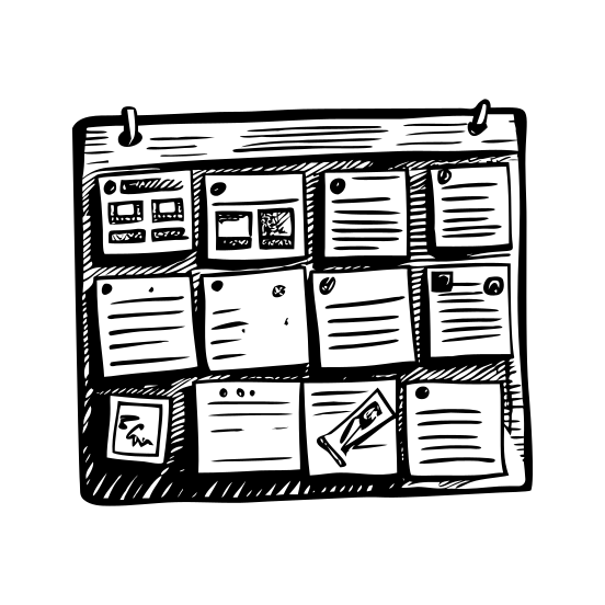 Bulletin Board illustration