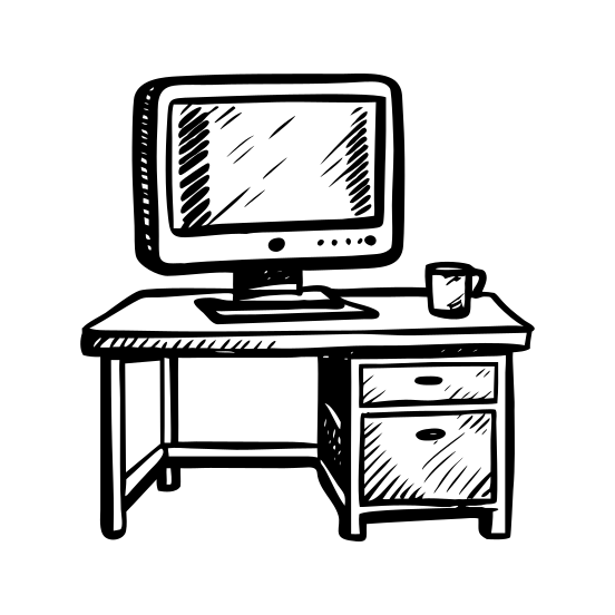 Desktop Computer illustration