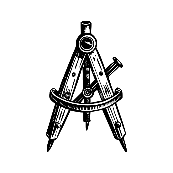 Geometric Compass illustration