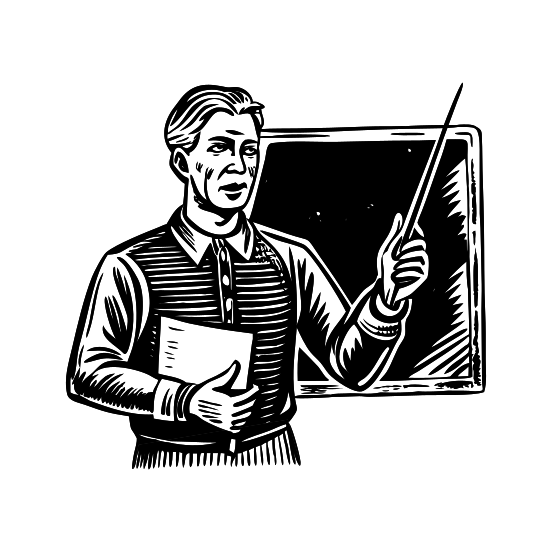 Giving Lecture illustration