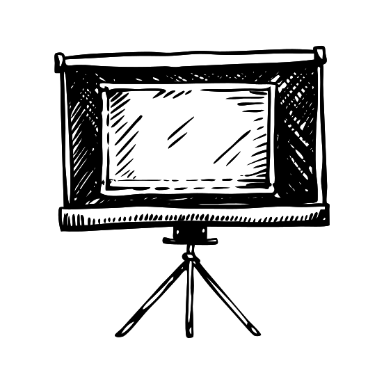 Projector Screen illustration