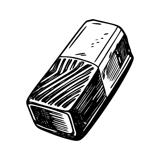 Rubber Eraser illustration