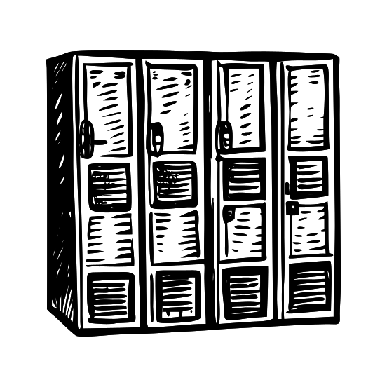 School Locker illustration