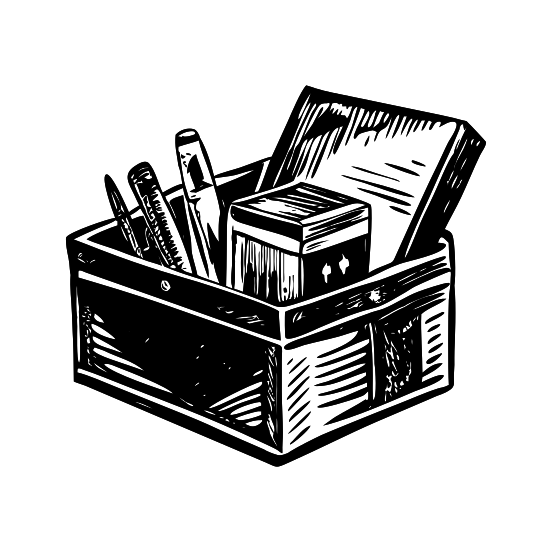 Stationery Box illustration
