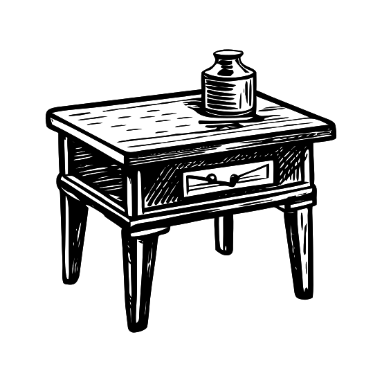 Wooden Desk illustration