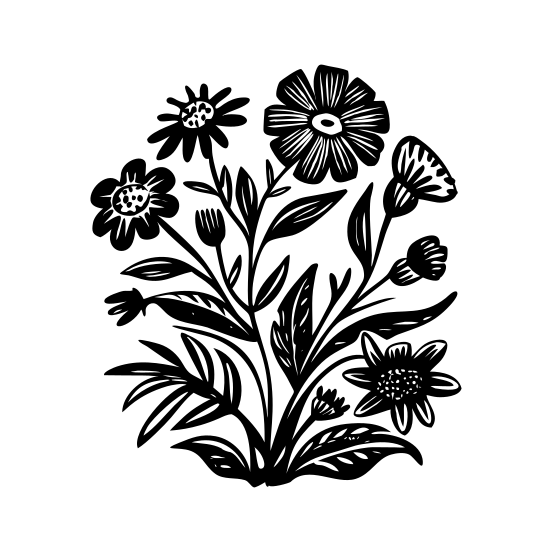 Blooming Flowers illustration