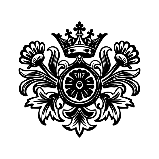 Floral Crest illustration