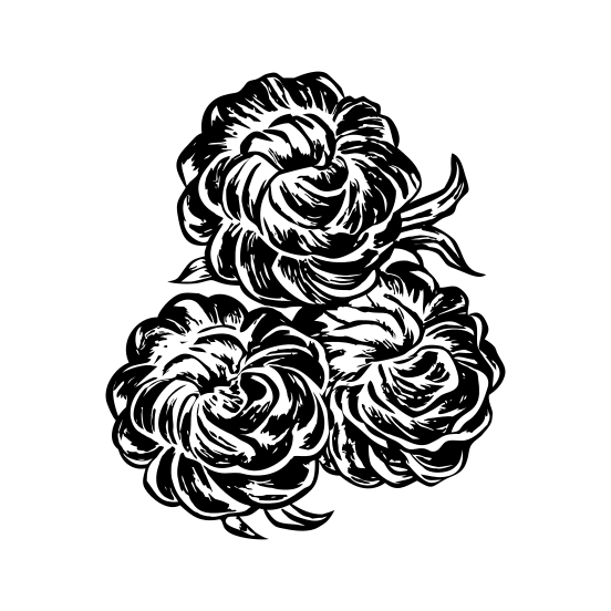 Layered Flowers illustration