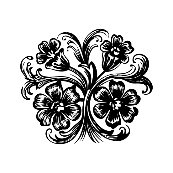 Ornate Flowers illustration