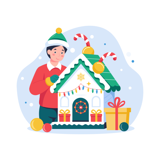 Christmas Home illustration