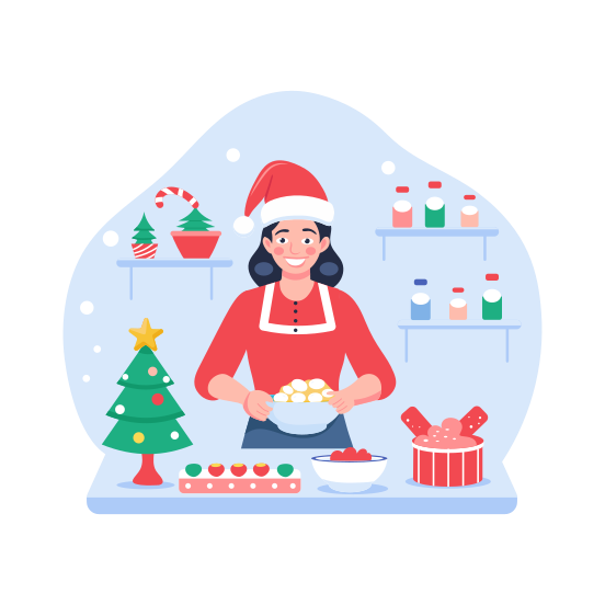 Christmas Preparation illustration