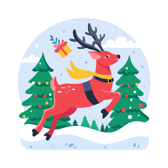 Christmas Reindeer illustration