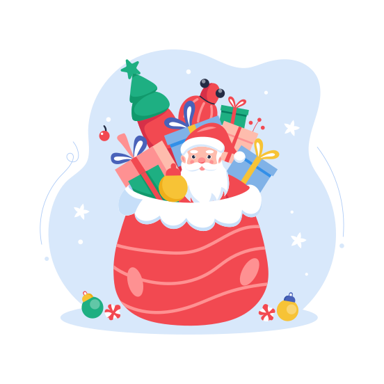 Santa Sack illustration