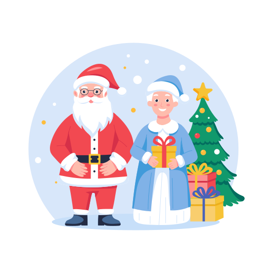 Santa Wife illustration