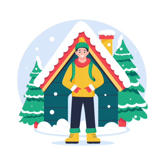 Winter Boy illustration