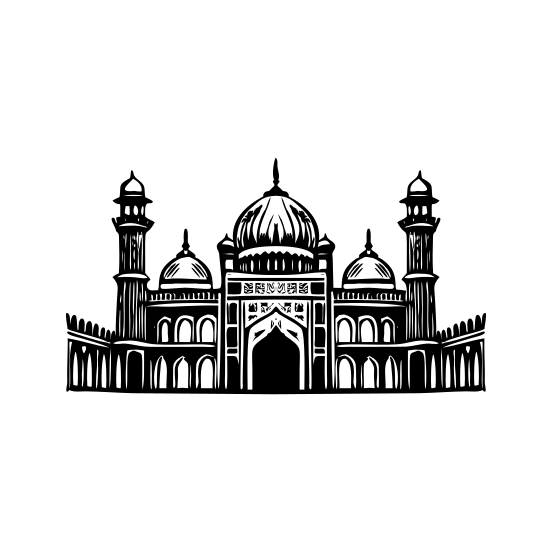 Badshahi Mosque illustration