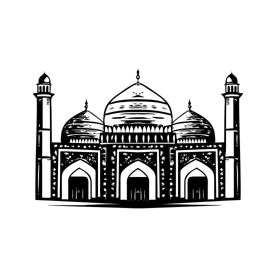 Sunehri Mosque illustration
