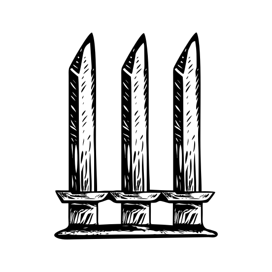 Teen Talwar illustration