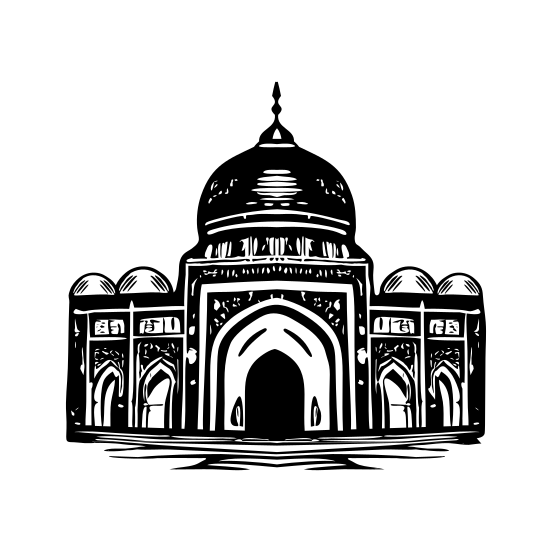 Thatta Mosque illustration