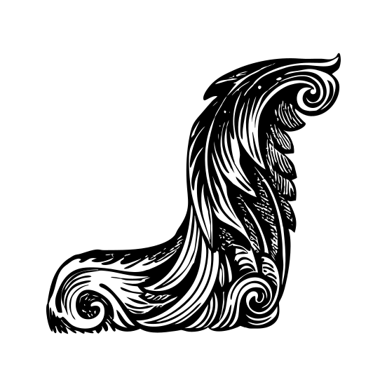 Feathered Corner illustration