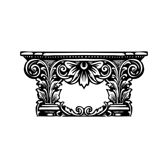 Floral Pediment illustration