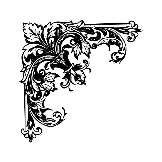 Flourished Frame. illustration