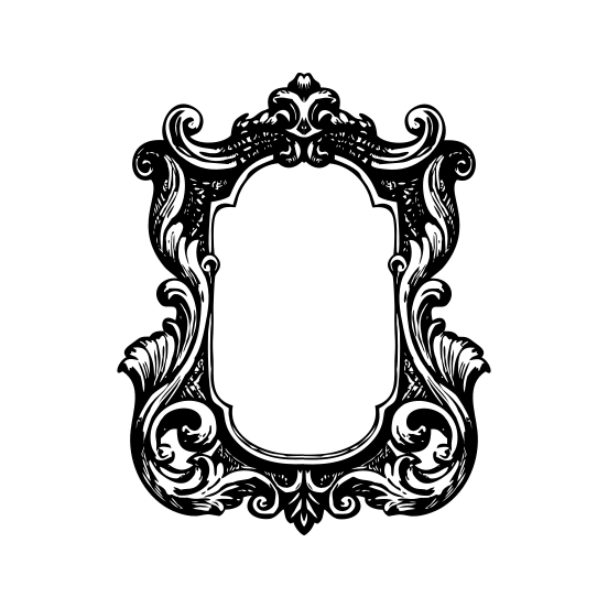 Flourished Mirror illustration