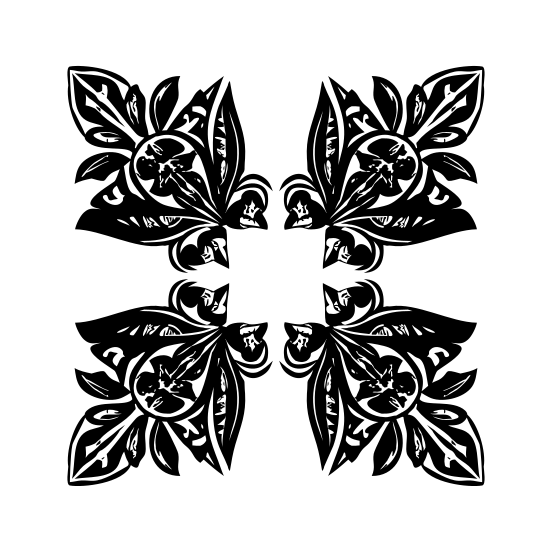 Geometric Floral illustration