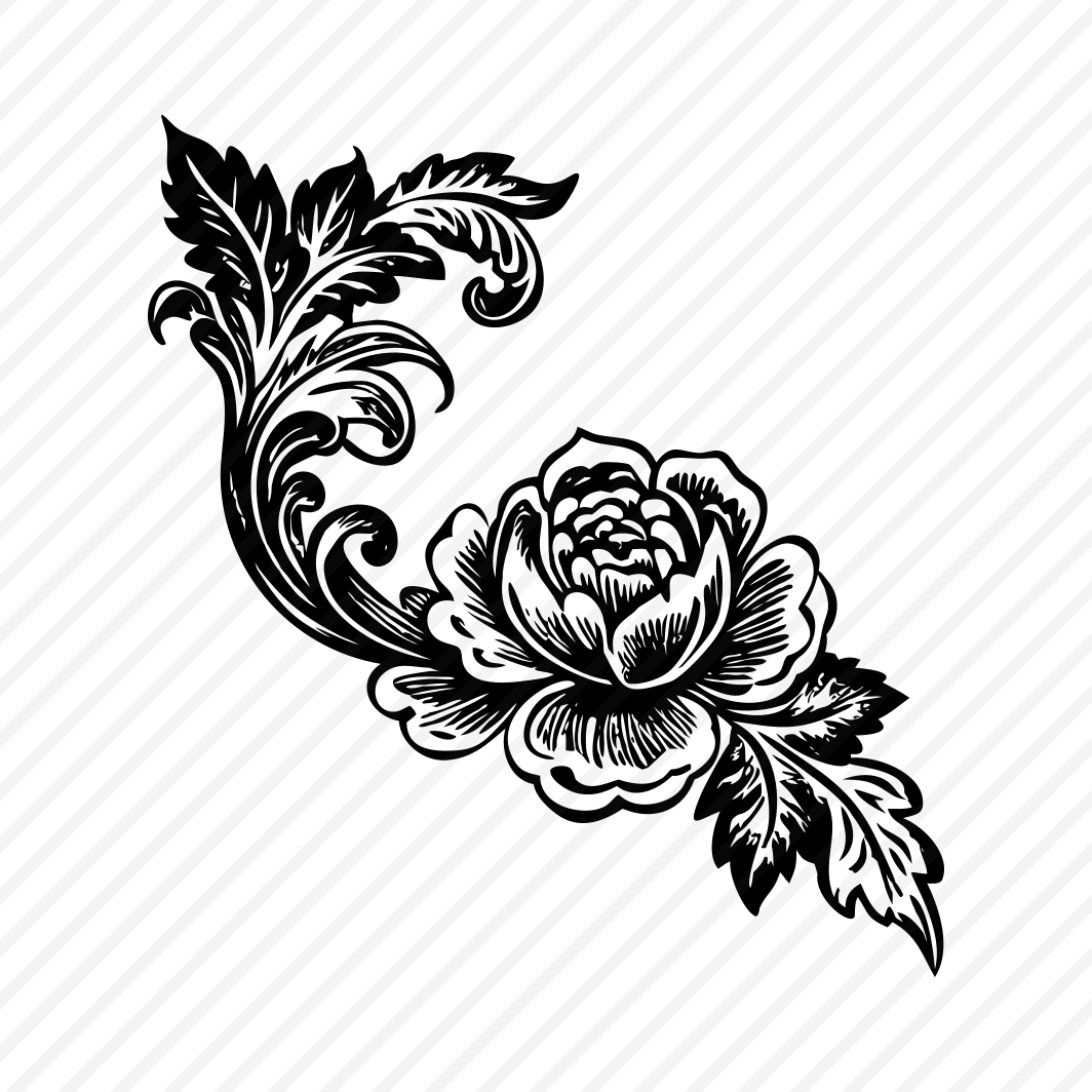 Peony Scroll preview