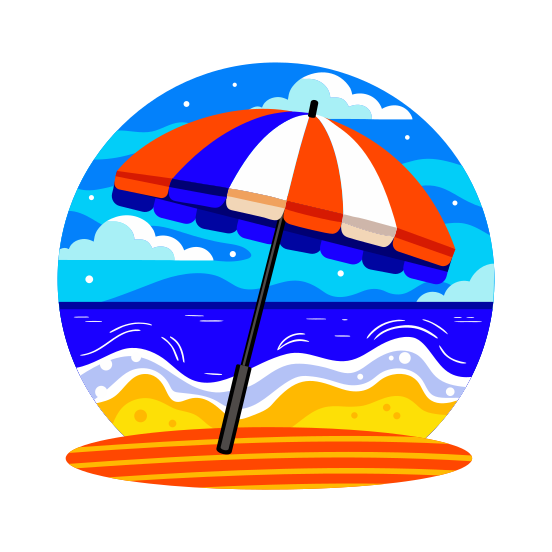 Beach Umbrella illustration