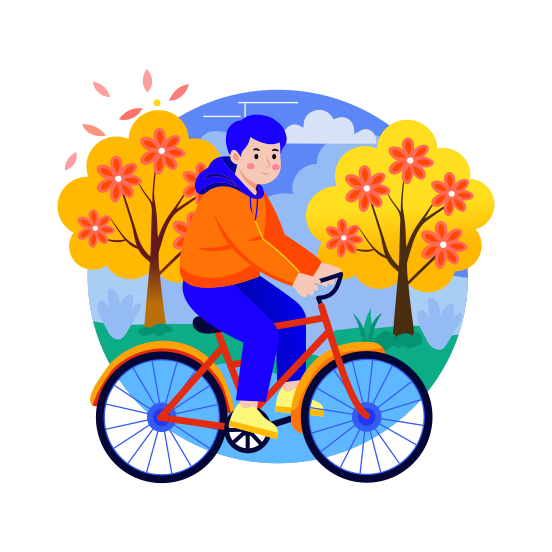 Cycling illustration